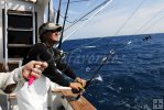 Feeding out kite line