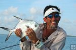 Permit and flyrod in Belize