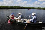 Florida estuary and canoers