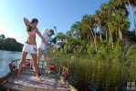 Bow fishermen take aim