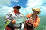 Horseye jack caught on flats
