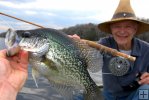Crappie on fly rod