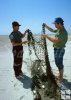 Texas game warden with gillnet