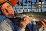 Happy angler with Spanish mackerel