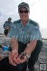 Park ranger, baby turtle
