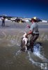 Texas game warden checking fish