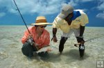 Angler guide and bonefish