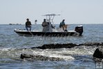 Blazer Bay boat, fishing jetties