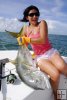 Lady angler, big jack