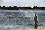 Cast-netting estuary