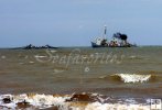 Menhaden boats off Texas surf