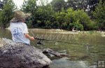 Creek fishing, summer time