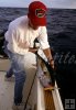 Unhooking tuna