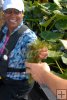 Teacher with aquatic plant